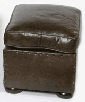 cushioned leather footstool