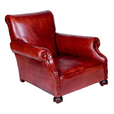 edwardian leather chair