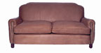 french deco leather sofa